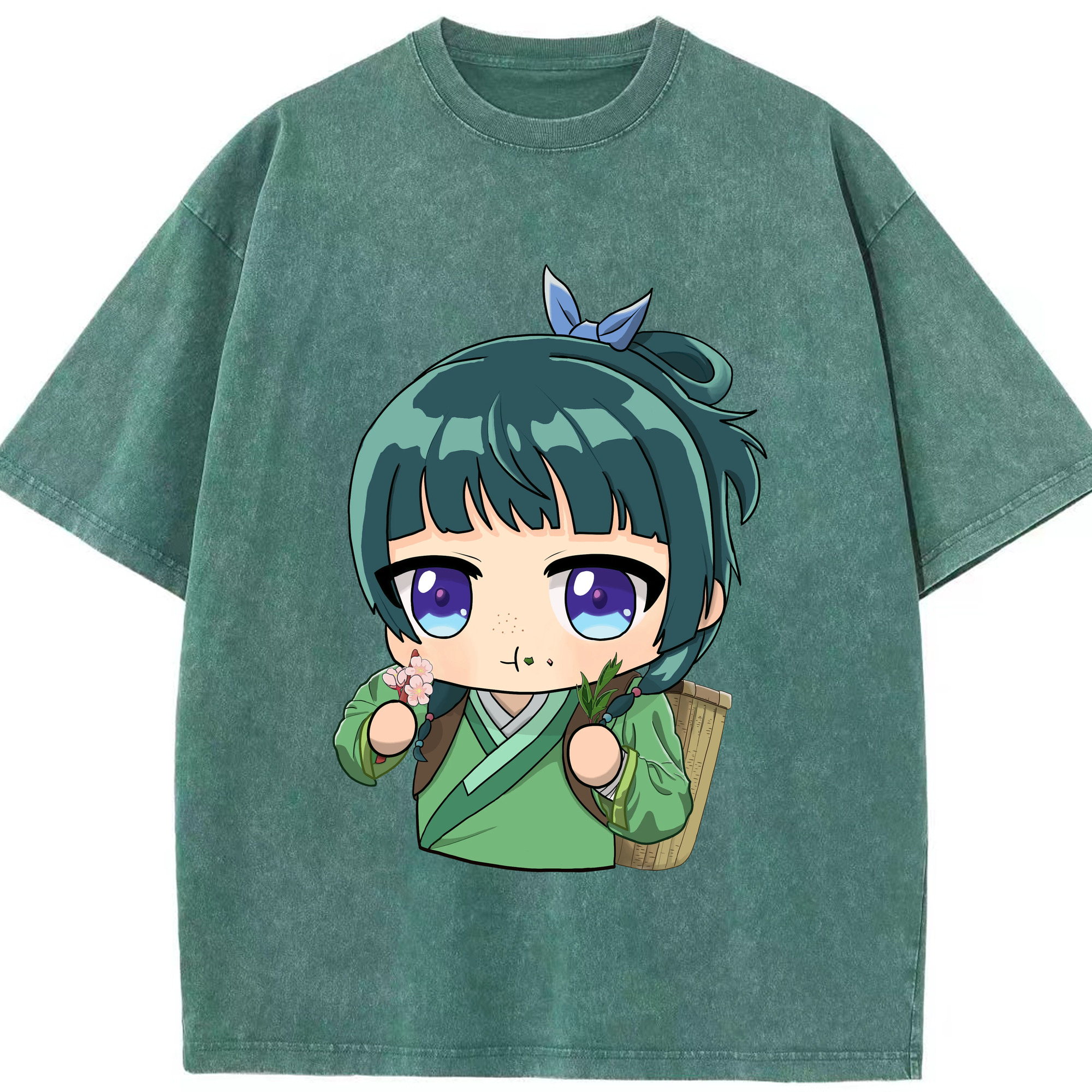（画像用） 薬屋のひとりごと The Apothecary Diaries 綿100% ヴィンテージ風 半袖Tシャツ（フロントプリント）